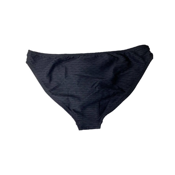 NWT Shoshanna Womens Classic Bikini Bottoms Size Large Textured Ribbed Black‎ - Picture 4 of 10